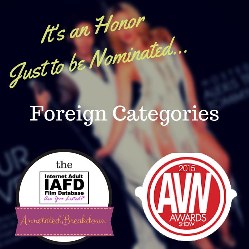 AVN Awards Nominations 2015: Foreign Categories